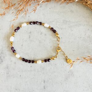 Bransoletka Burgundy Pearl