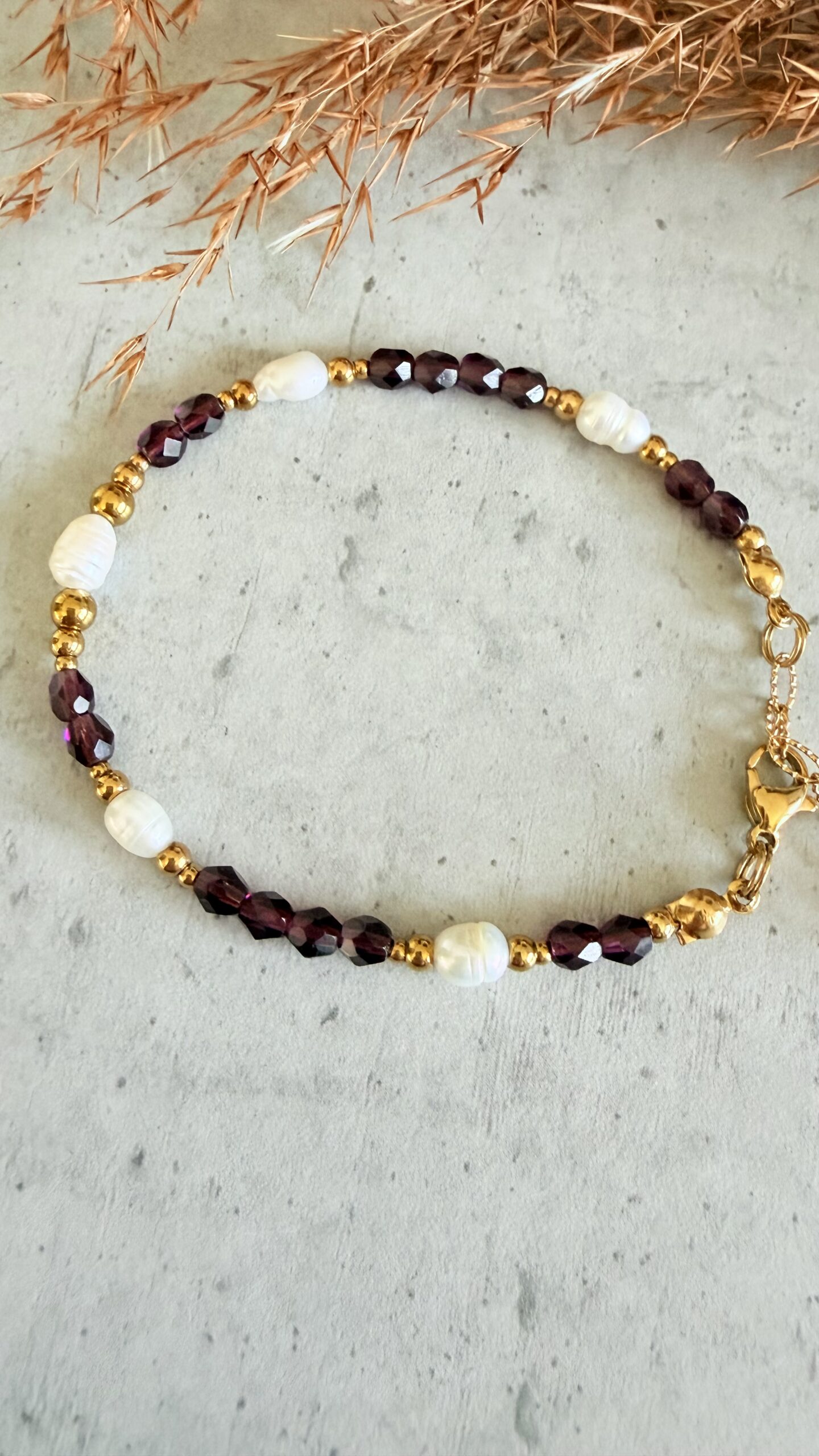 Bransoletka Burgundy Pearl - obrazek 2